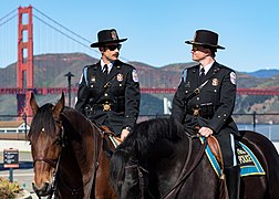 Berittene Polizeistreife in San Francisco (2017)
