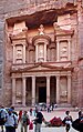 Image 27Petra, the capital of the Nabatean kingdom, is where the Nabatean alphabet was developed, from which the current Arabic alphabet further evolved. (from History of Jordan)