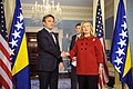 Image 8Željko Komšić, Croat member of the Bosnian Presidency, and Hillary Clinton, U.S. Secretary of State, 13 December 2011 (from Bosnia and Herzegovina)