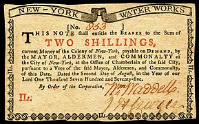 US-Colonial (NY-173)-New York-2 Aug 1775 OBV