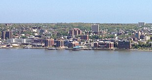 Yonkers, New York is the eighth-largest city in the Northeast and 111th-largest city in the U.S. It had a population of 211,569 in 2020. It borders the Bronx, a borough of New York City to its south.