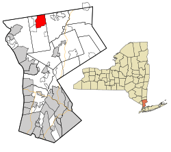 Location of Jefferson Valley, New York