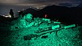 A Turkish Special Forces Sniper engages long range targets at night with a with a Remington Mk 21 Precision Sniper Rifles at the International Specialty Training Center (ISTC) Alpine Sniper Course, in Hochfilzen training area, Austria.