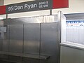 The 95th/Dan Ryan station is the southern terminus of the Red Line