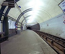 View along platform in 1994.