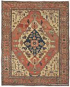 Antique Serapi carpet, Heriz region, Northwest Persia, 9 ft 11in x 12 ft 10in, circa 1875
