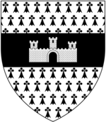 Arms of the Hill family of Shropshire who created the landscape garden between 1556 and 1900