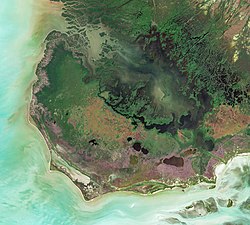 Satellite image of Cape Sable