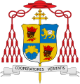 Coat of arms of Joseph Cardinal Ratzinger, Archbishop of Munich and Freising, with Moor of Freising