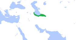 The Dabuyid dynasty around its greatest extent under Farrukhan the Great