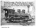 Lokomotive No. 103, Bismarck, der Hessischen Ludwigsbahn, Baujahr 1872