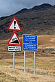 Image 52Warning signs at Hardknott Pass (from North West England)