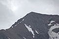 Detailansicht des Kaserergrates mit deutlich erkennbarem Gipfelkreuz