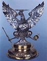 Silver White Eagle heraldic base for the royal crown