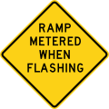 W3-8 Ramp metered when flashing