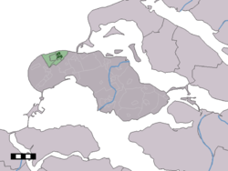 Lage von Renesse in der Gemeinde Schouwen-Duiveland
