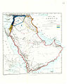 British Map appended to 1921 CAB24/120 cabinet memorandum showing proposed mandates