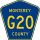County Road G20 marker
