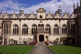 East range of First Quad, Oriel College, Oxford (1637–1642)