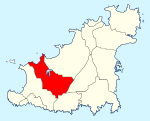 Location of St. Saviour in Guernsey