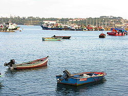 A harbour in A Pobra do Caramiñal