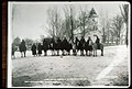 Posse leaving Eagleville California in Snowstorm February 9. 1911