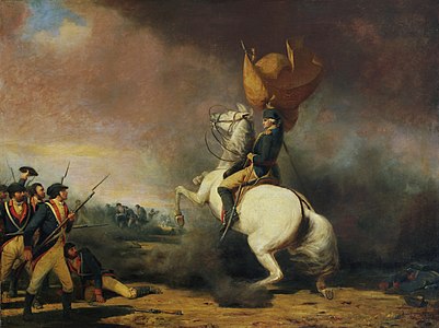 Washington Rallying the Americans at the Battle of Princeton by William Ranney, 1848