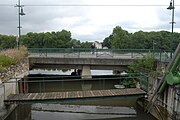 Confluence of the Orge and Seine in Athis-Mons