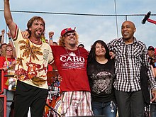 Sammy Hagar and the Waboritas at the Moondance Jam in July 2008
