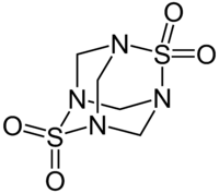 Strukturformel von Dithiatetraazaadamantantetroxid