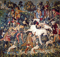 One of the tapestry series The Hunt of the Unicorn, 1495–1505, Flanders?