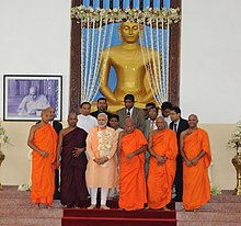 The Mahabodhi Society, in Colombo, where Sri Lanka's portion of the relics are enshrined.