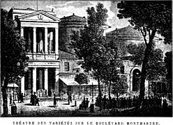 Théâtre des Variétés, circa 1820.