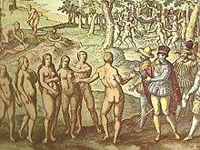 Vespucci meets nude Native Americans