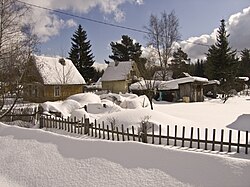 The settlement in the winter