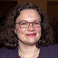 Andrea Nahles Party leader of the SPD who served as Federal Minister of Labour and Social Affairs