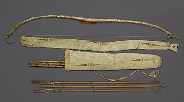 Probably Yankton, Sioux. Bow, Bow Case, Arrows and Quiver at the Brooklyn Museum[4]