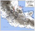 Map of the Allied Advance Across Owen Stanley Range in in New Guinea during 1942