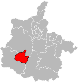 Situation of the canton of Rethel in the department of Ardennes