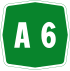 Autostrada A6 shield}}