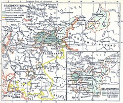 The Duchy of Magdeburg within Brandenburg-Prussia at the death of the Great Elector (1688)