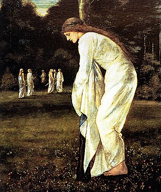 The Princess Tied to the Tree by Edward Burne-Jones, 1866.
