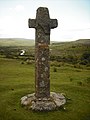 Cadover Cross, one of the Dartmoor crosses (Dartmoor, England)
