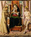 The Virgin and Child with Saints Francis and Sebastian, 1491