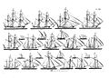 Summary of the sailing ships described in Architectura Navalis Mercatoria.