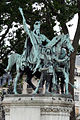Equestrian statue of Charlemagne in Paris (1878), showing him wearing the Imperial Crown