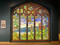 Tiffany glass Window from Rochroane Castle, now in the Corning Glass Museum