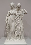 The Prinzessinengruppe: Schadow's famous statue of Friederica (right), with her sister, Louise