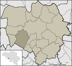 Location of Cuesmes in Mons