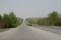 A highway outside of Pyongyang